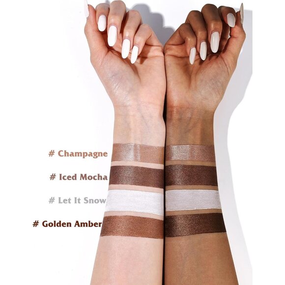 KIMUSE Eyeshadow Stick 4 Colors Set Long Lasting Waterproof Natural Glow Makeup - Picture 7 of 9